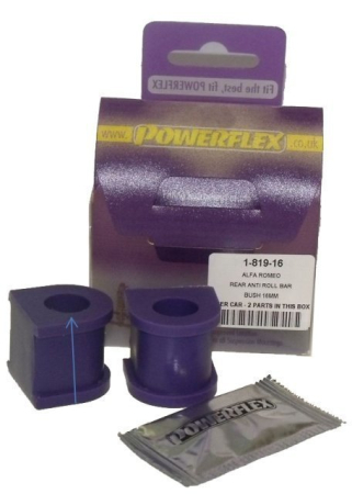 Powerflex PFR1-819-16 Rear Anti Roll Bar Bush 16mm bush kit PFR1-819-16