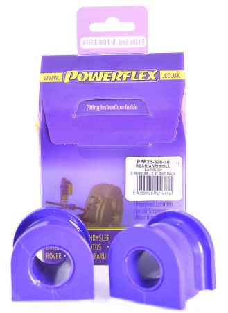 Powerflex PFR25-326-18 Rear Anti Roll Bar Bush 18mm bush kit PFR25-326-18