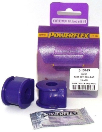 Powerflex PFR3-108-15 Rear Anti Roll Bar To Control Arm bush kit PFR3-108-15
