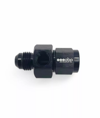 AN8 Female to Male Adaptor W/1/8&quot; Port OBP-8-1/8FM