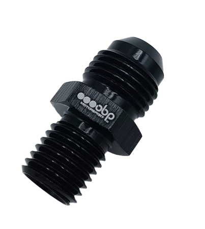 AN6 to 1/8NPT Male / Male Adaptor - BLACK OBPA-6-1/8NPT