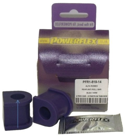 Powerflex PFR1-819-14 Rear Anti Roll Bar Bush 14mm bush kit PFR1-819-14