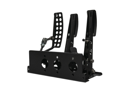 OBP Victory + Floor Mounted Bulkhead Fit 3 Pedal System - Mild Steel Reinforced Pedals OBPVIC01