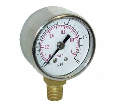 Fuelpressure gauge 0-1 bar FPG001