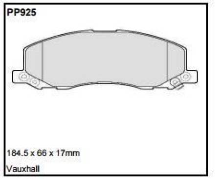 Black Diamond PP925 predator pad brake pad kit PP925