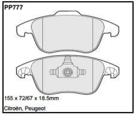 Black Diamond PP777 predator pad brake pad kit PP777