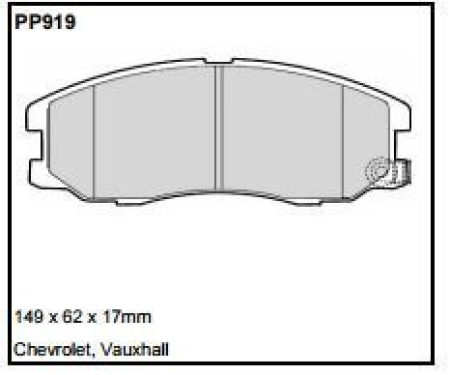 Black Diamond PP919 predator pad brake pad kit PP919