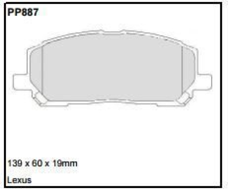 Black Diamond PP887 predator pad brake pad kit PP887