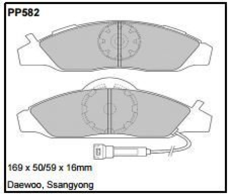 Black Diamond PP582 predator pad brake pad kit PP582