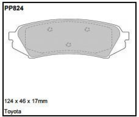 Black Diamond PP824 predator pad brake pad kit PP824