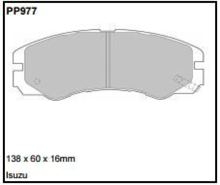 Black Diamond PP977 predator pad brake pad kit PP977