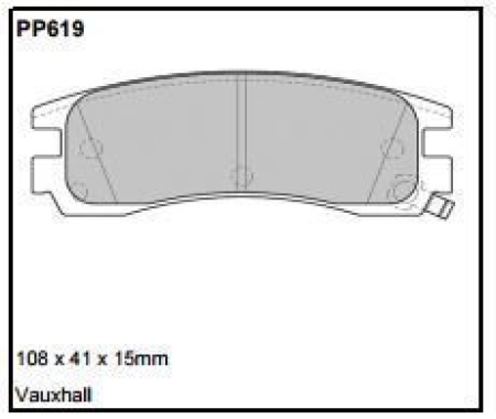 Black Diamond PP619 predator pad brake pad kit PP619