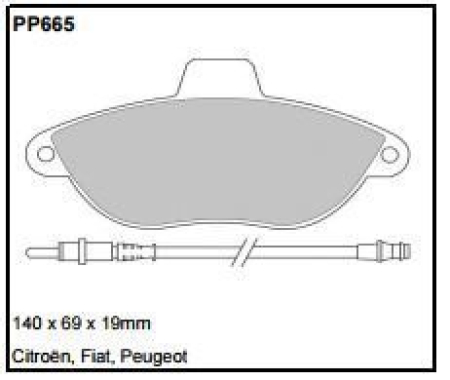 Black Diamond PP665 predator pad brake pad kit PP665