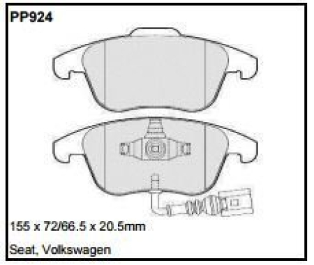 Black Diamond PP924 predator pad brake pad kit PP924