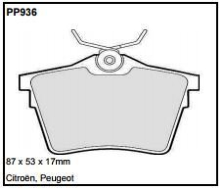 Black Diamond PP936 predator pad brake pad kit PP936