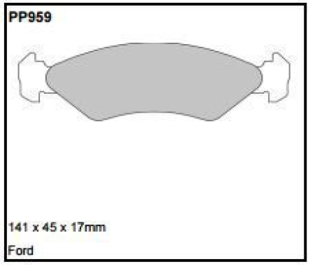 Black Diamond PP959 predator pad brake pad kit PP959