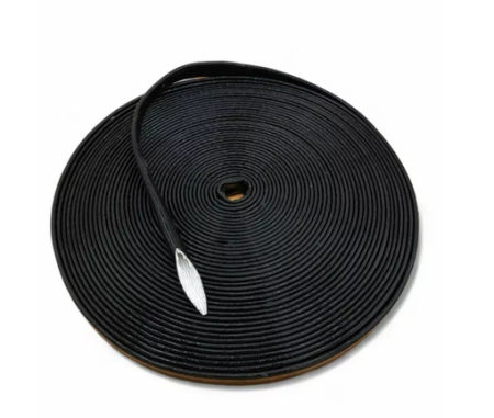 12mm ID Black Heat Silicone Coated Fibreglass - 260? (per meter) OBP-SHS-1