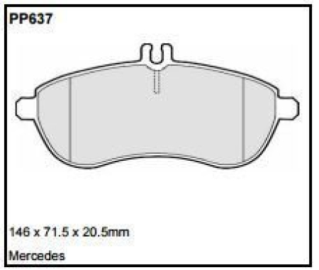 Black Diamond PP637 predator pad brake pad kit PP637