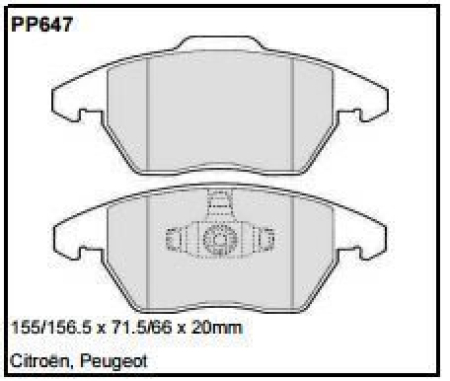 Black Diamond PP647 predator pad brake pad kit PP647