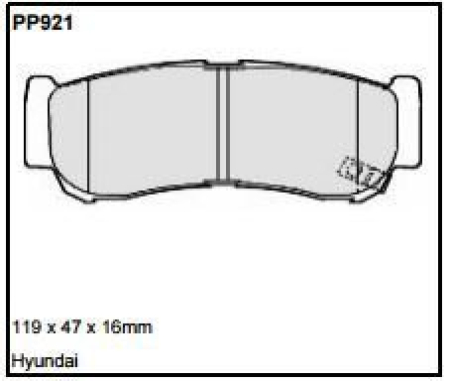 Black Diamond PP921 predator pad brake pad kit PP921