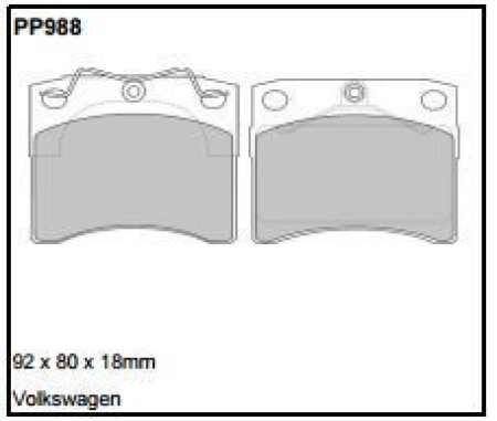 Black Diamond PP988 predator pad brake pad kit PP988