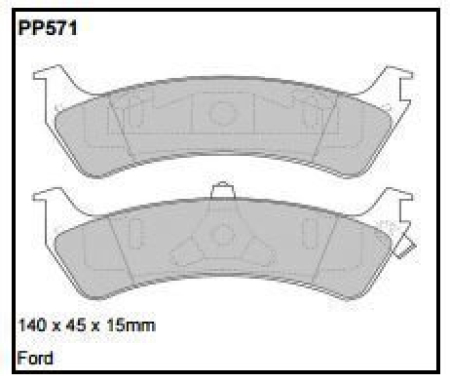 Black Diamond PP571 predator pad brake pad kit PP571