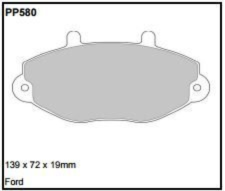 Black Diamond PP580 predator pad brake pad kit PP580