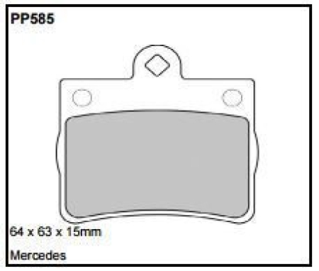 Black Diamond PP585 predator pad brake pad kit PP585