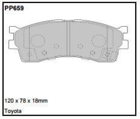 Black Diamond PP659 predator pad brake pad kit PP659