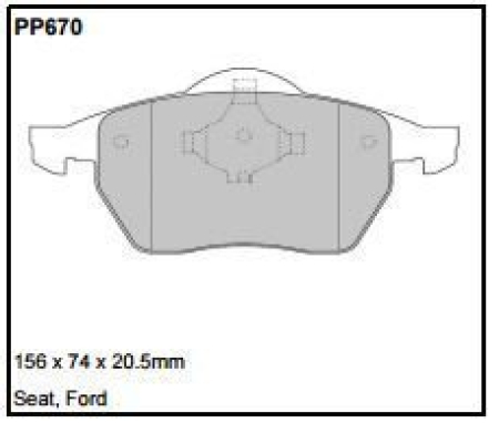 Black Diamond PP670 predator pad brake pad kit PP670