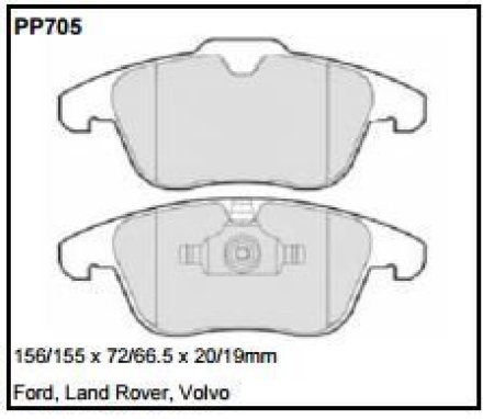 Black Diamond PP705 predator pad brake pad kit PP705