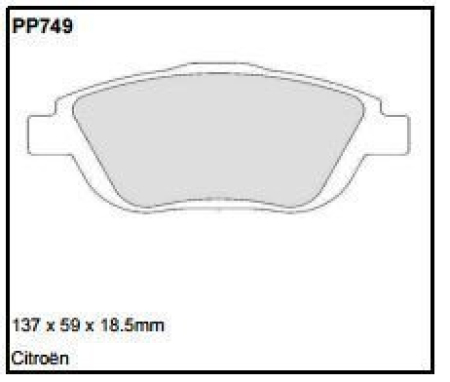 Black Diamond PP749 predator pad brake pad kit PP749