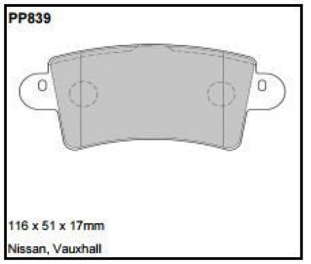 Black Diamond PP839 predator pad brake pad kit PP839