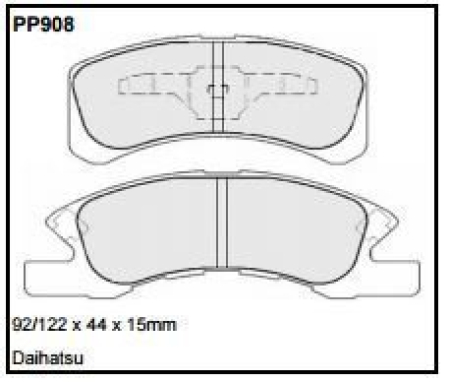 Black Diamond PP908 predator pad brake pad kit PP908