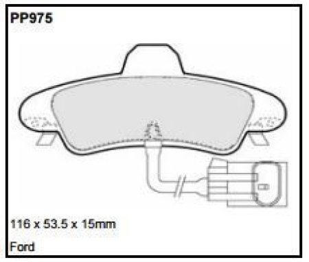 Black Diamond PP975 predator pad brake pad kit PP975