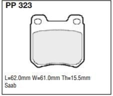 Black Diamond PP323 predator pad brake pad kit PP323