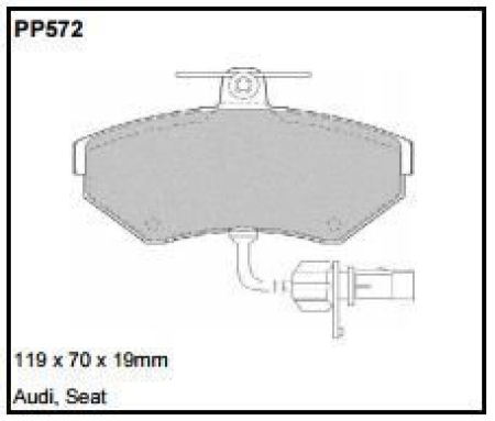 Black Diamond PP572 predator pad brake pad kit PP572