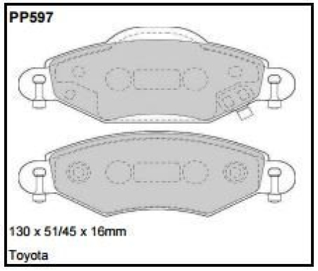 Black Diamond PP597 predator pad brake pad kit PP597