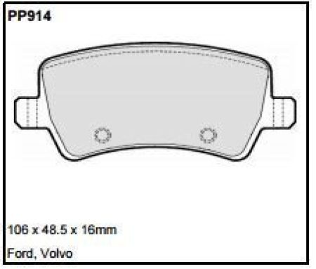 Black Diamond PP914 predator pad brake pad kit PP914