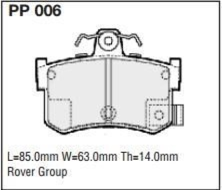 Black Diamond PP006 predator pad brake pad kit PP006