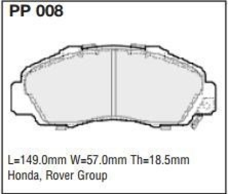 Black Diamond PP008 predator pad brake pad kit PP008
