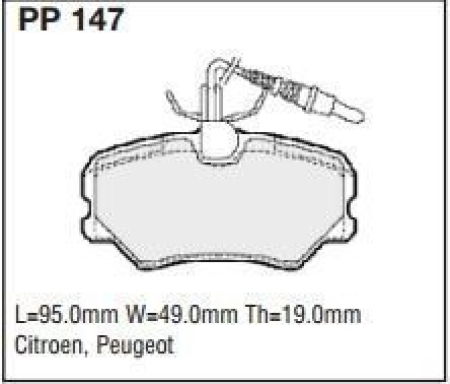 Black Diamond PP147 predator pad brake pad kit PP147