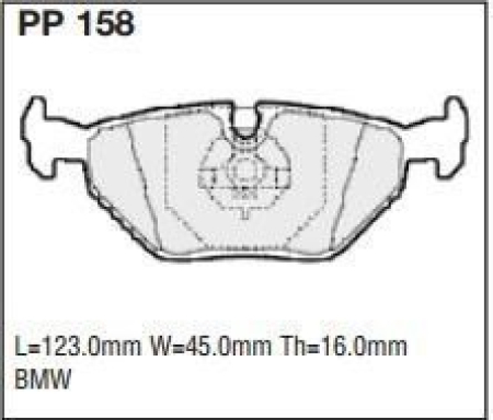 Black Diamond PP158 predator pad brake pad kit PP158