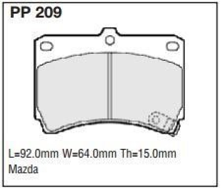 Black Diamond PP209 predator pad brake pad kit PP209