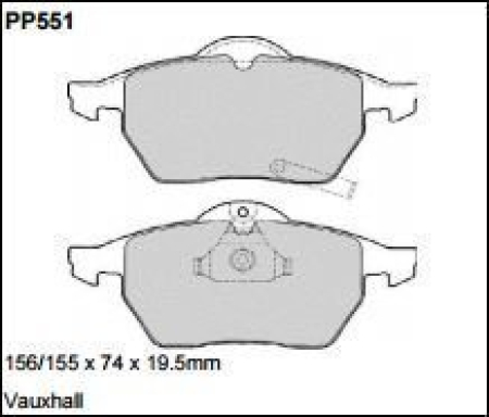 Black Diamond PP551 predator pad brake pad kit PP551