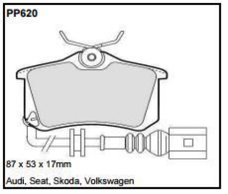 Black Diamond PP620 predator pad brake pad kit PP620