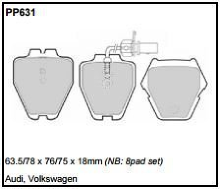 Black Diamond PP631 predator pad brake pad kit PP631