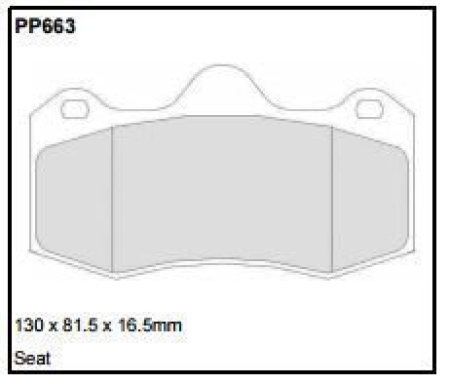 Black Diamond PP663 predator pad brake pad kit PP663