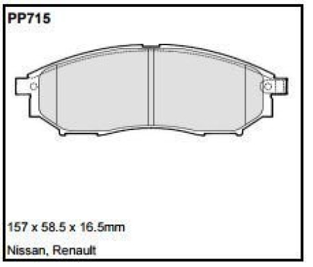 Black Diamond PP715 predator pad brake pad kit PP715