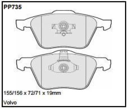Black Diamond PP735 predator pad brake pad kit PP735
